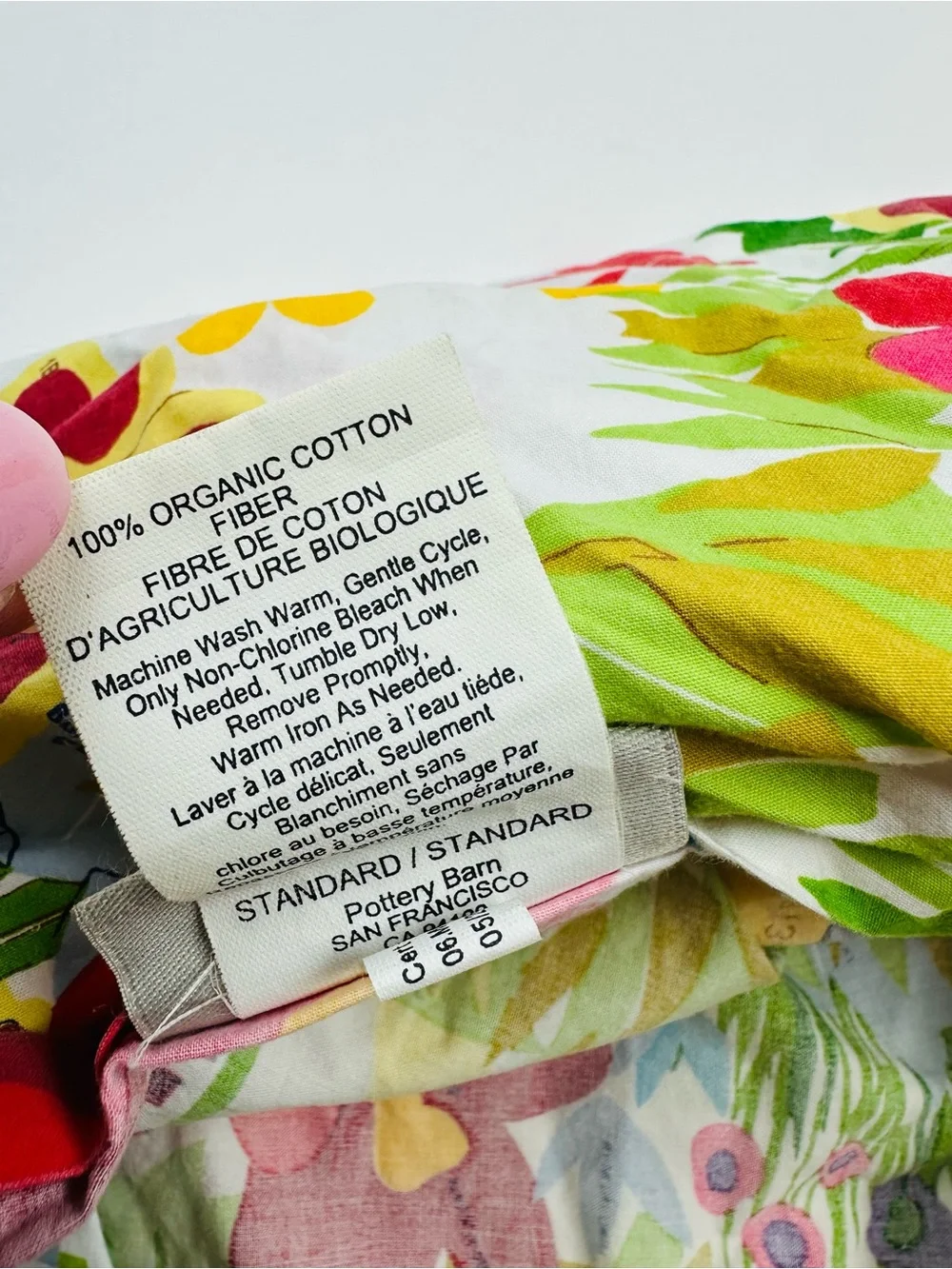 Pottery Barn Woodland Organic Cotton Standard Pillow Sham